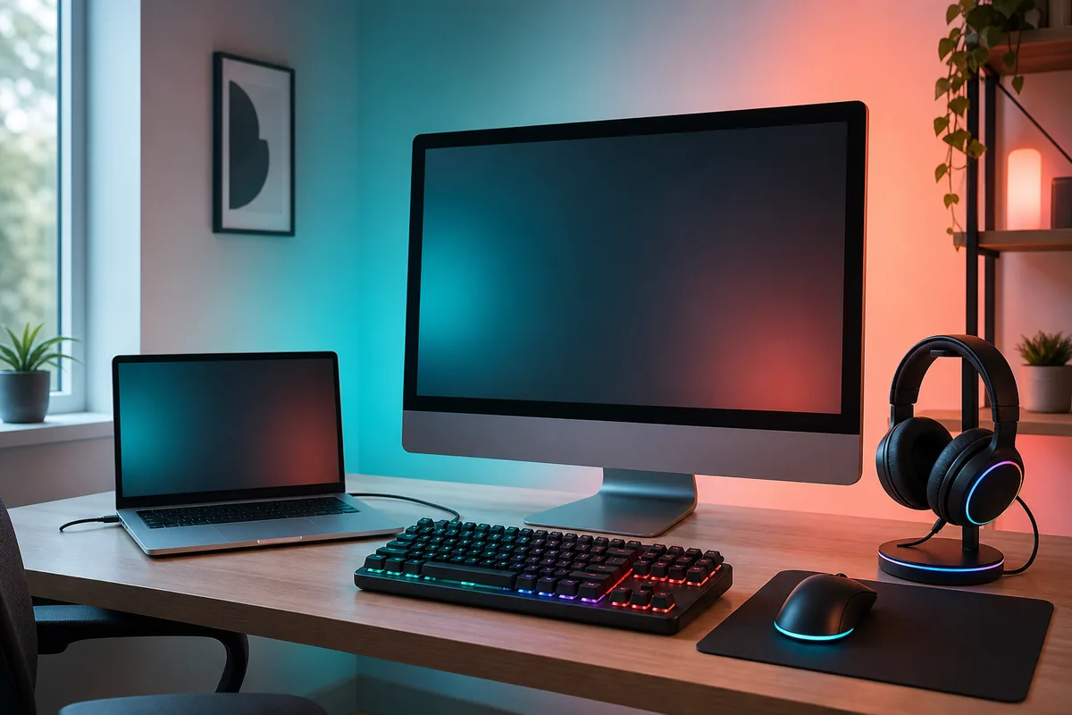 iCUE for Mac Download and Installation Guide - Mac and RGB peripherals illustration